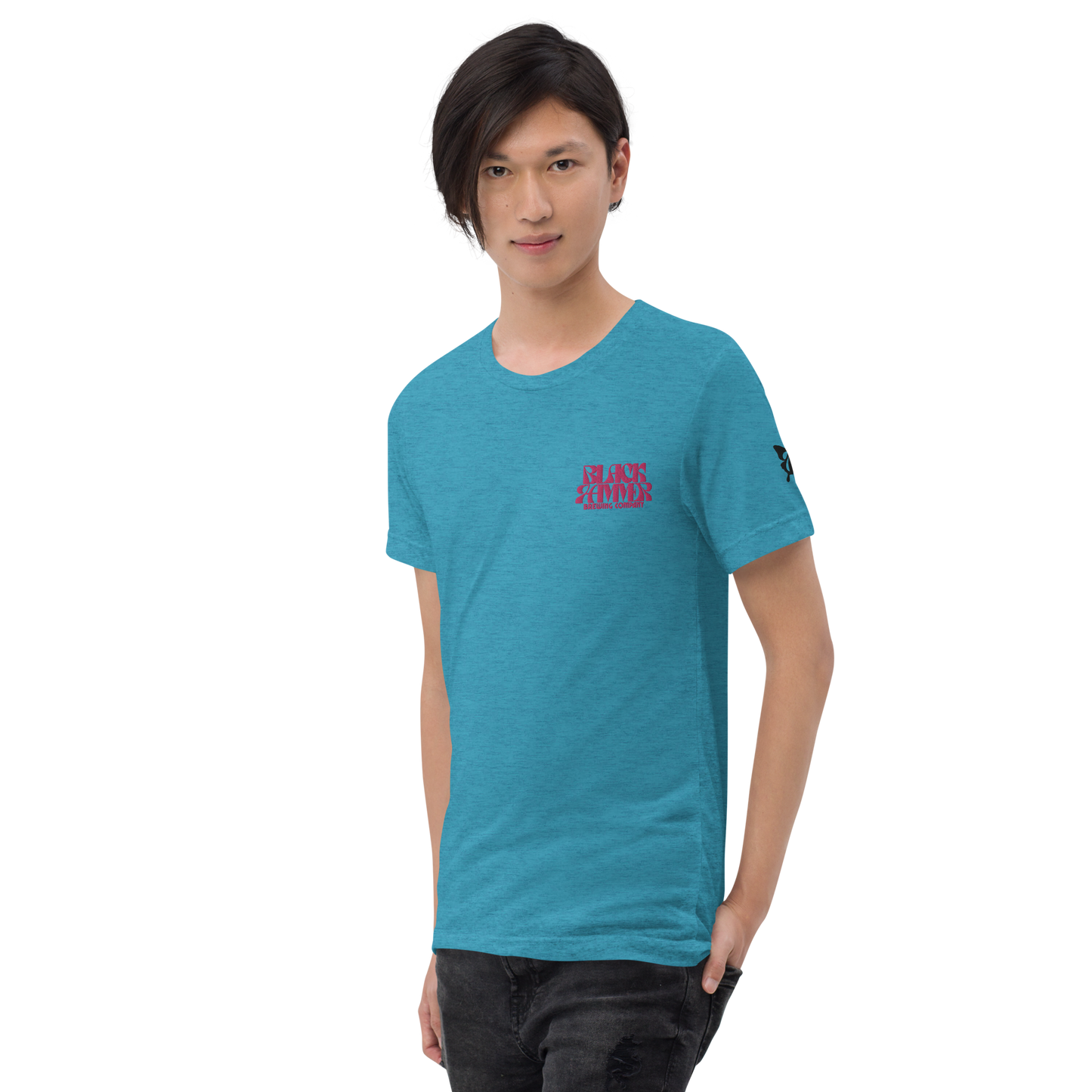 You Are Beautiful Embroidered and Printed T-Shirt