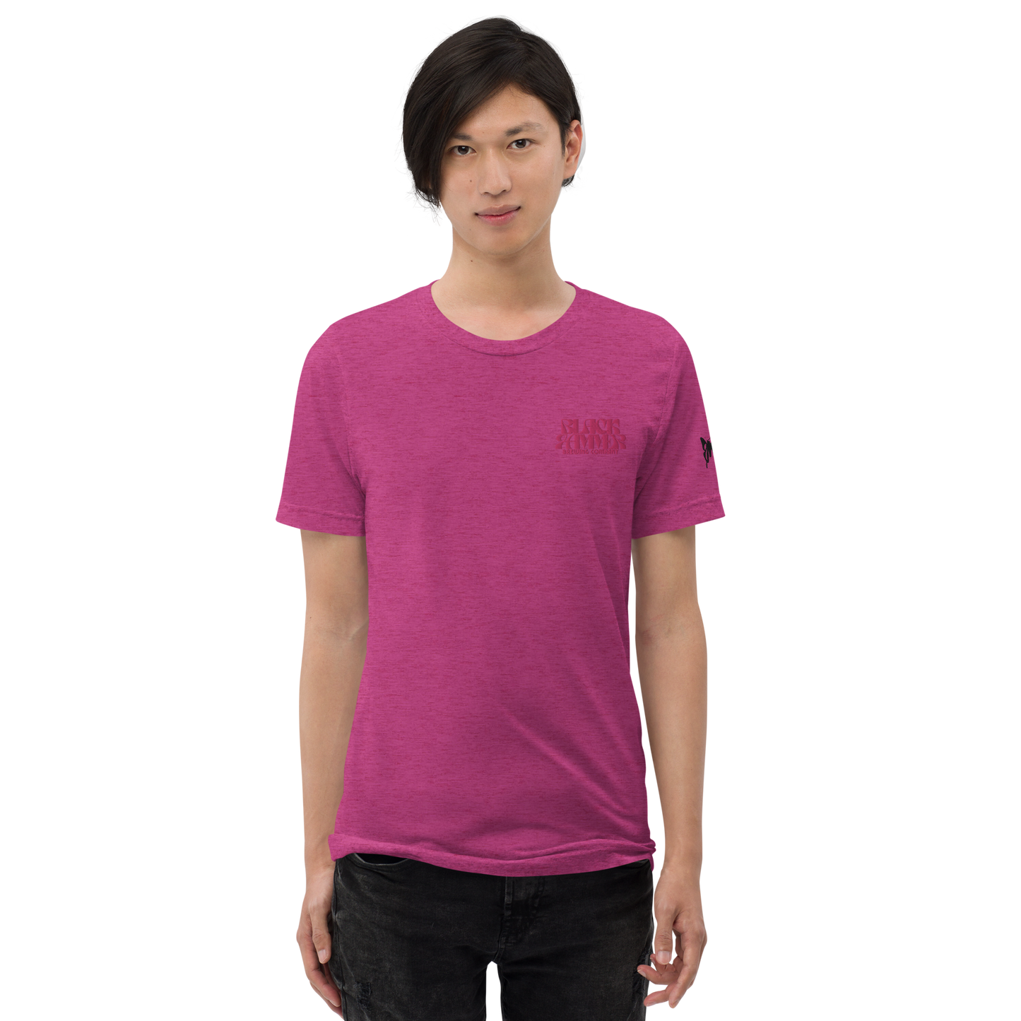 You Are Beautiful Embroidered and Printed T-Shirt