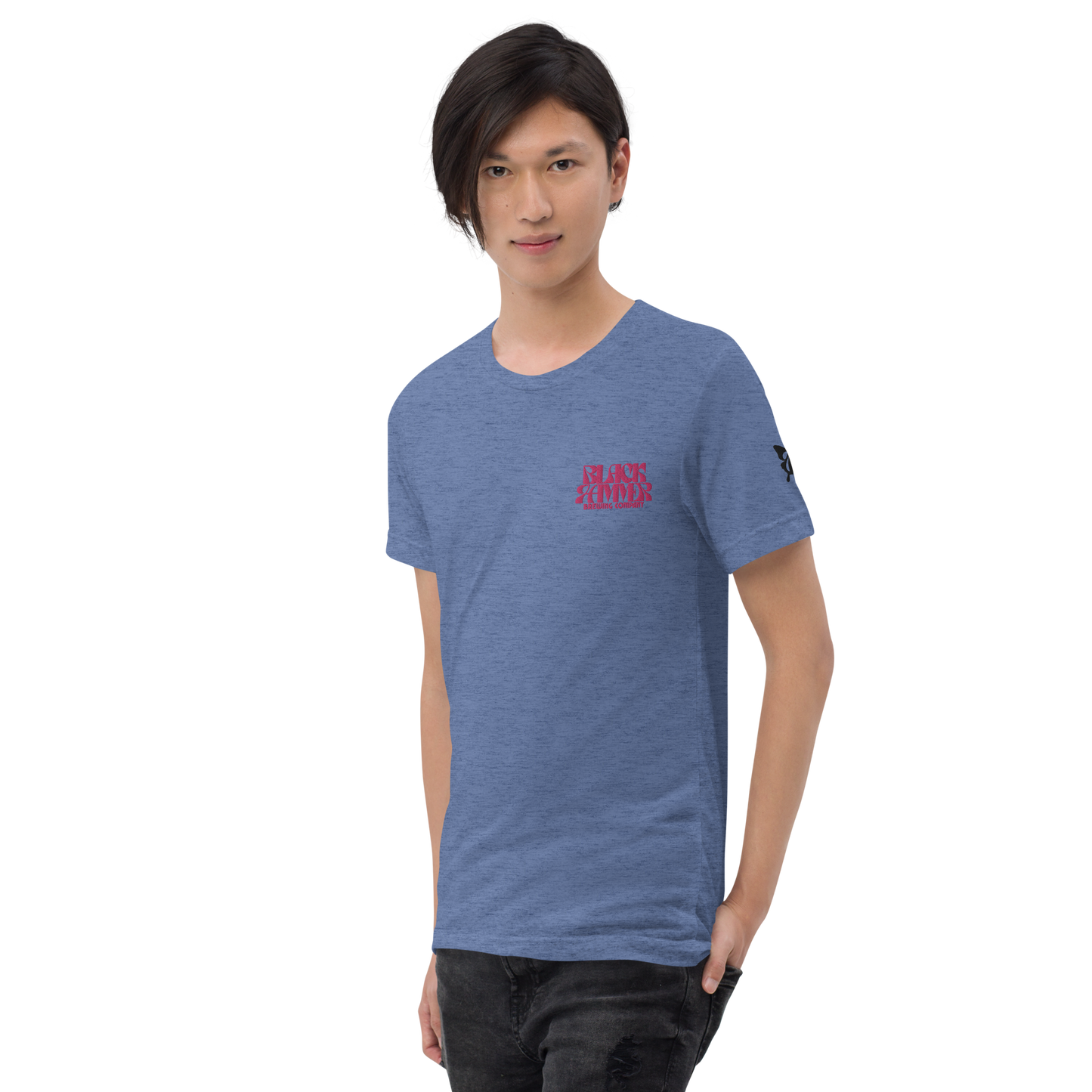 You Are Beautiful Embroidered and Printed T-Shirt