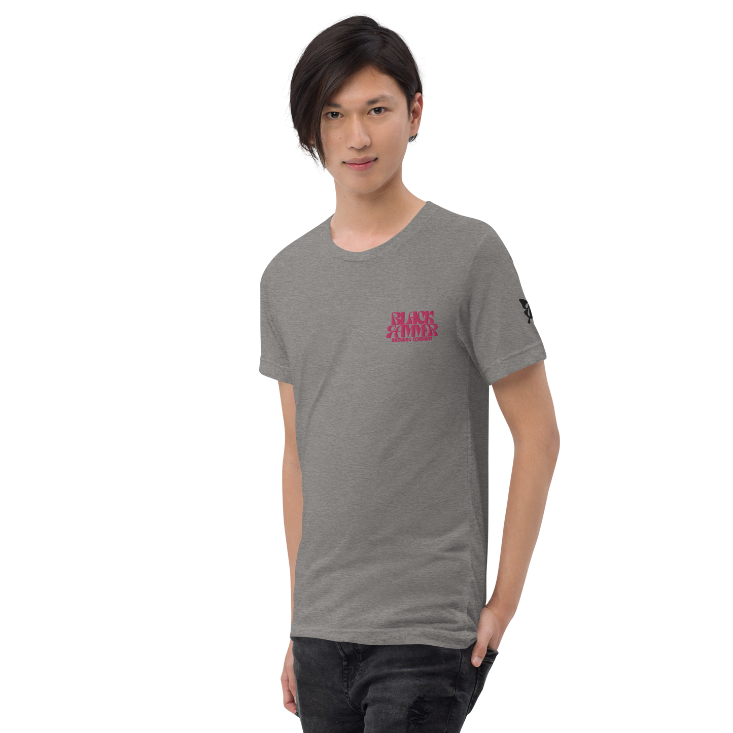 You Are Beautiful Embroidered and Printed T-Shirt