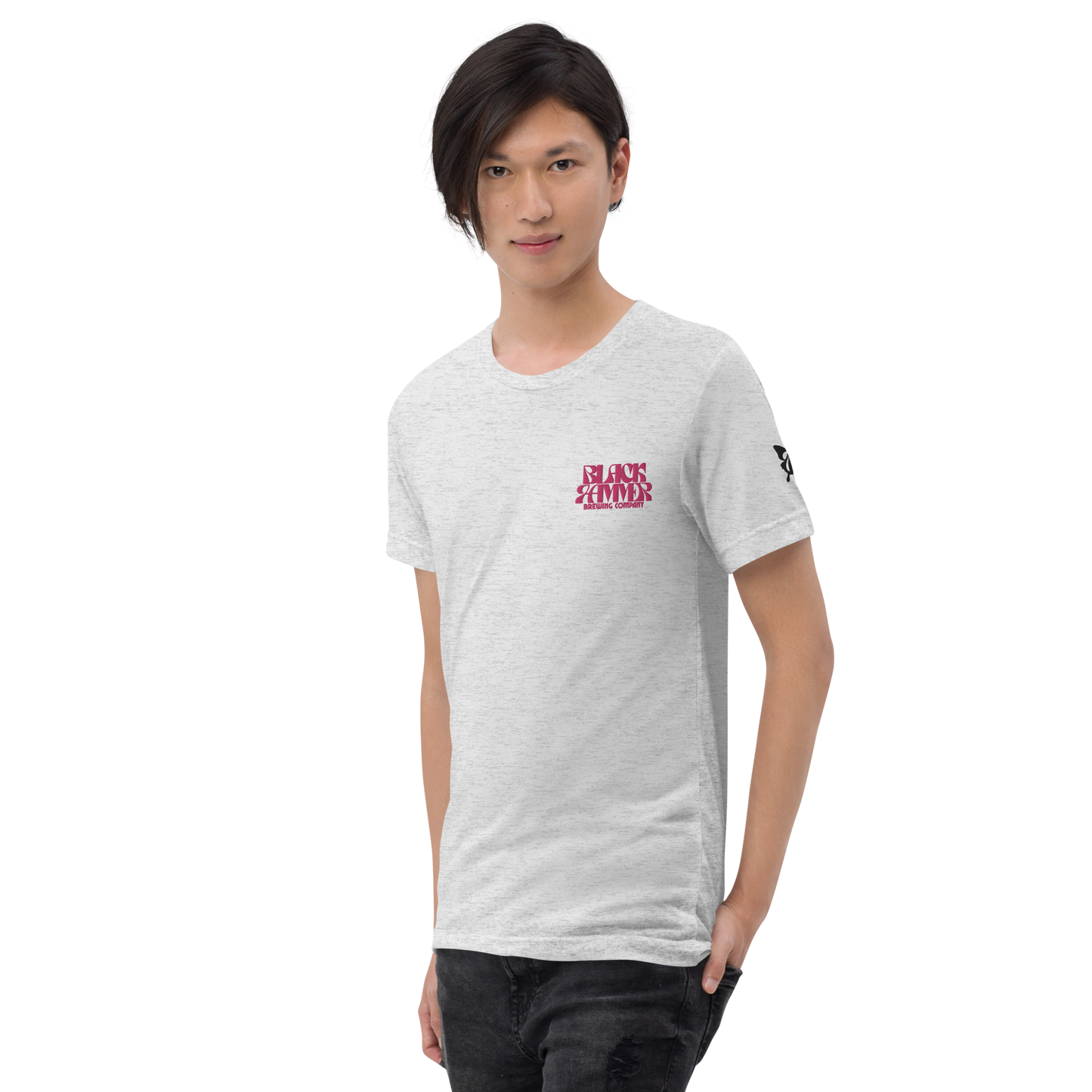 You Are Beautiful Embroidered and Printed T-Shirt