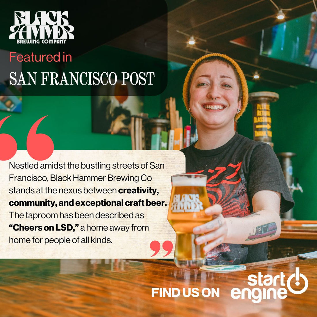 Brewing Buzz: Black Hammer Brewing Spotlighted in The San Francisco Post!