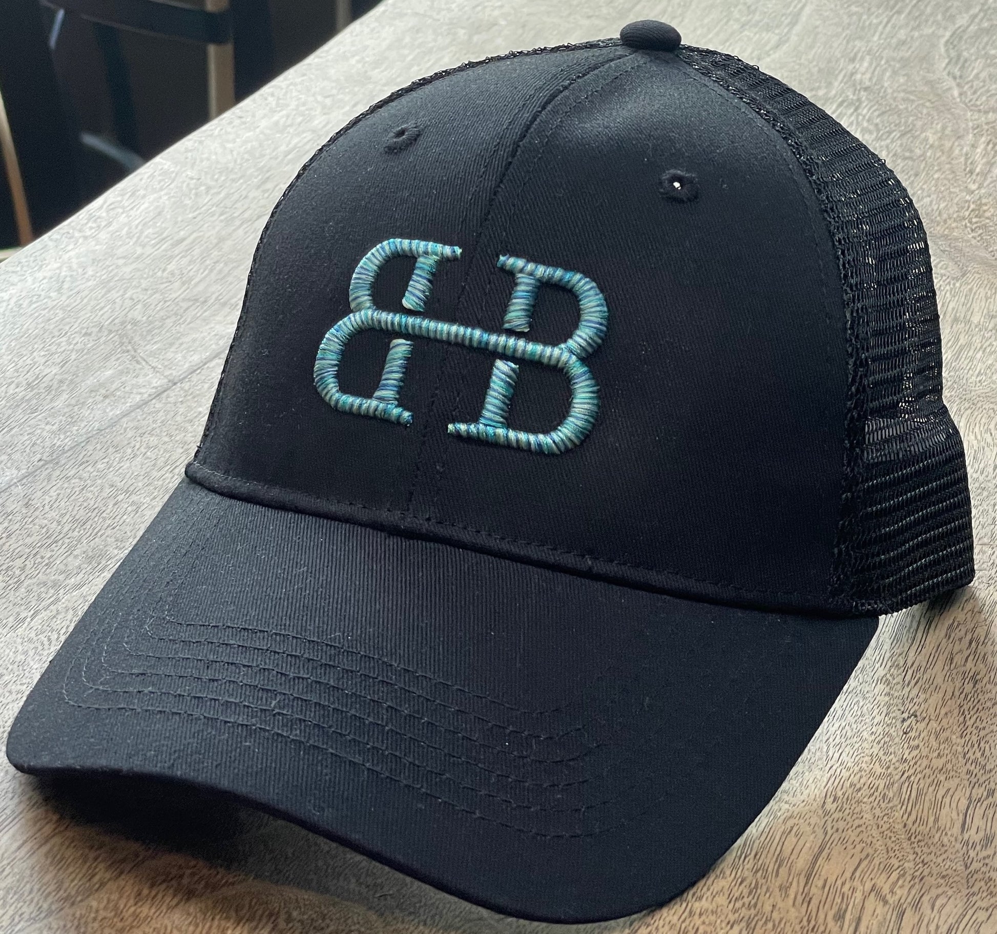 Monogrammed Tie Dye Baseball Trucker Mesh Hat Personalized 